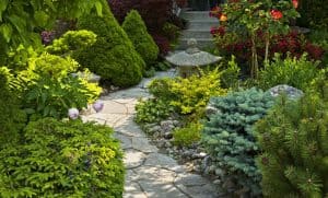 JARDIN CON HORMIGON IMPRESO